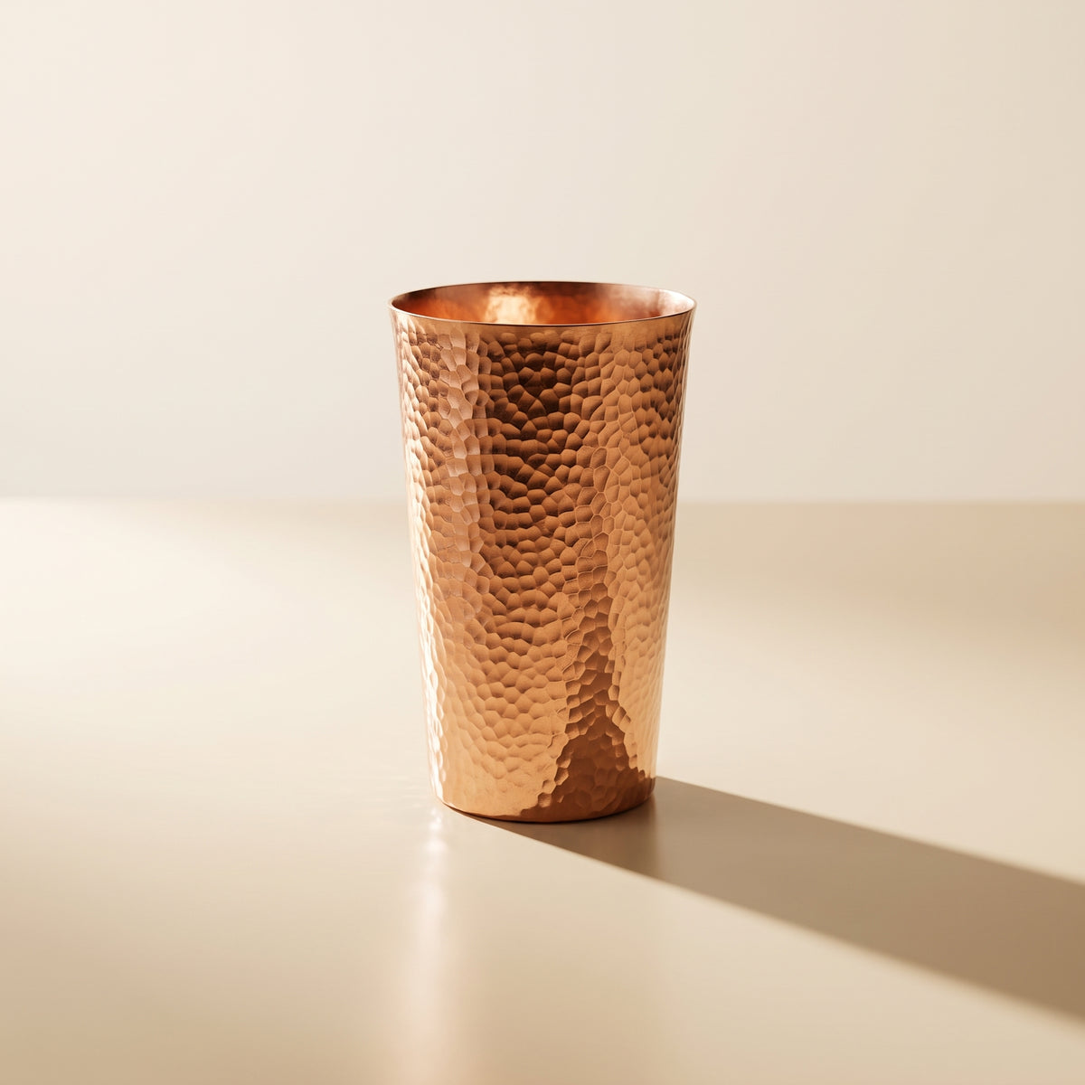 Hammered Copper Drinking Cup
