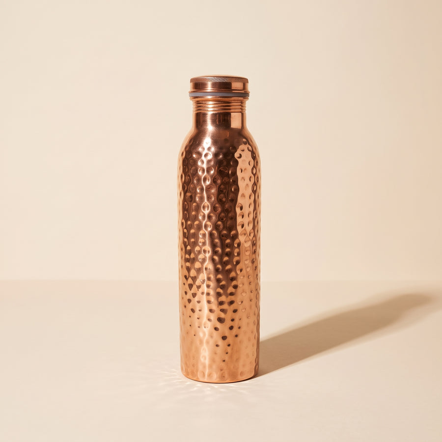 Hammered Copper Water Bottle