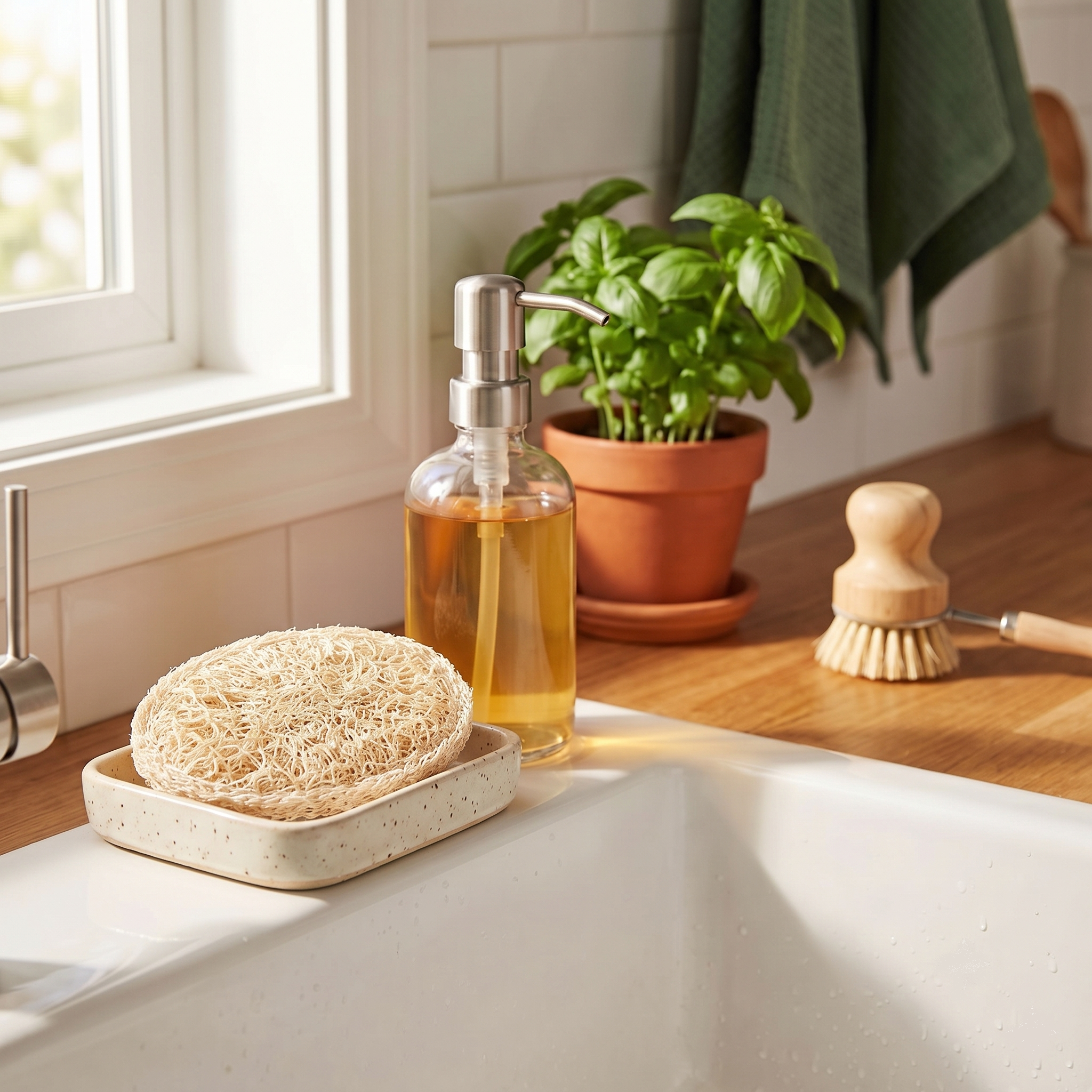 The Natural Loofah Dish Scrubber