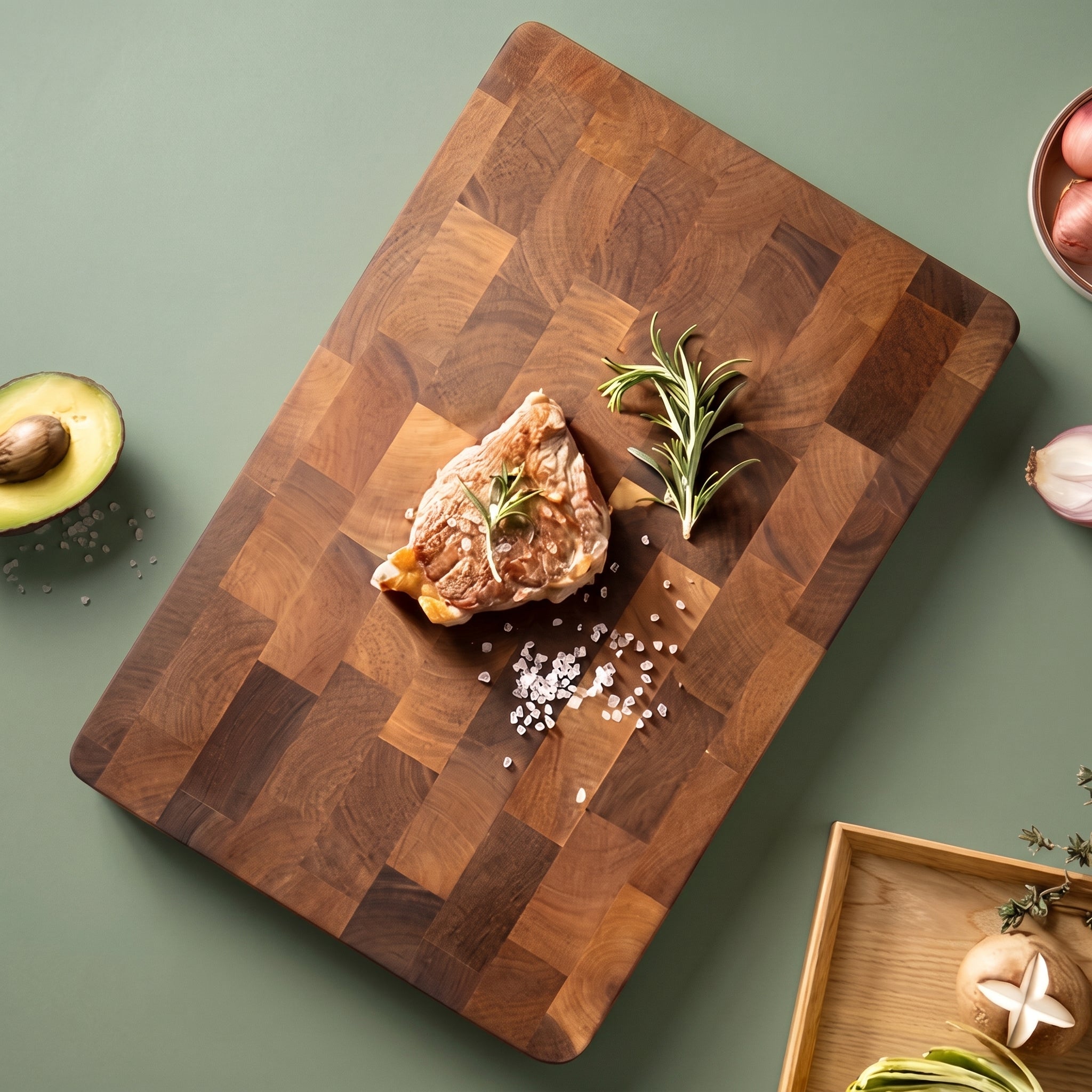 Thick-Cut Natural Acacia Board