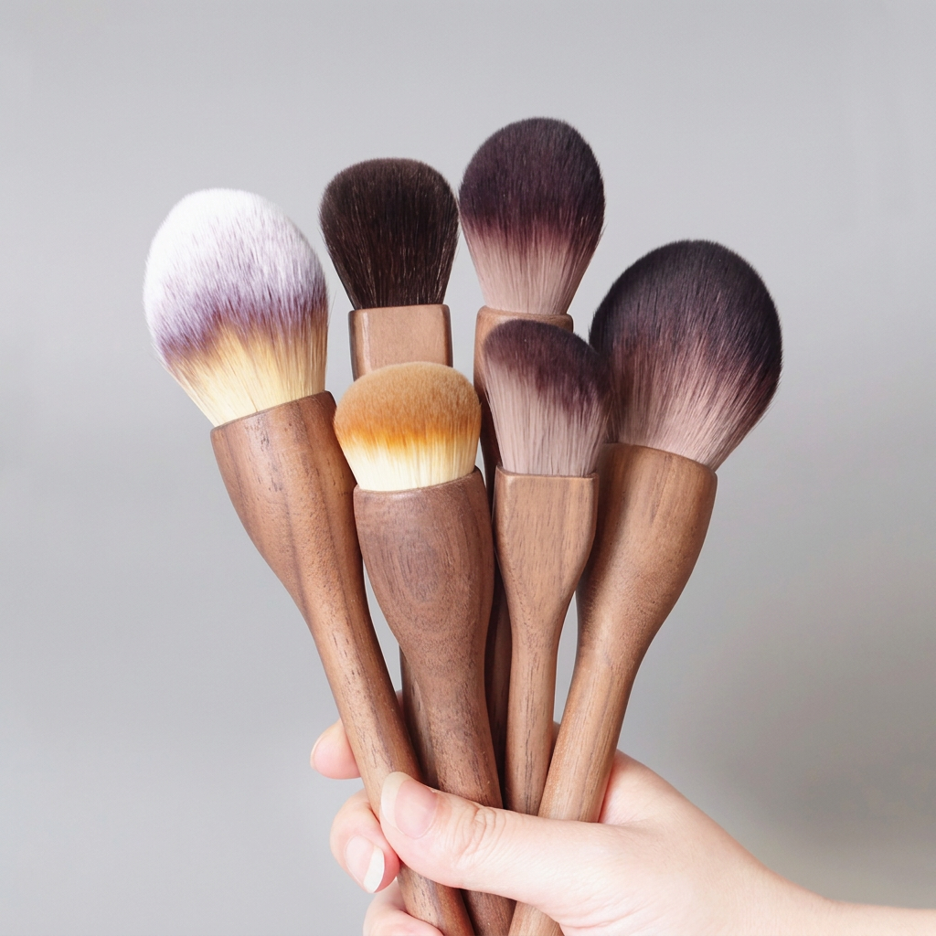 Walnut Wood Makeup Brush