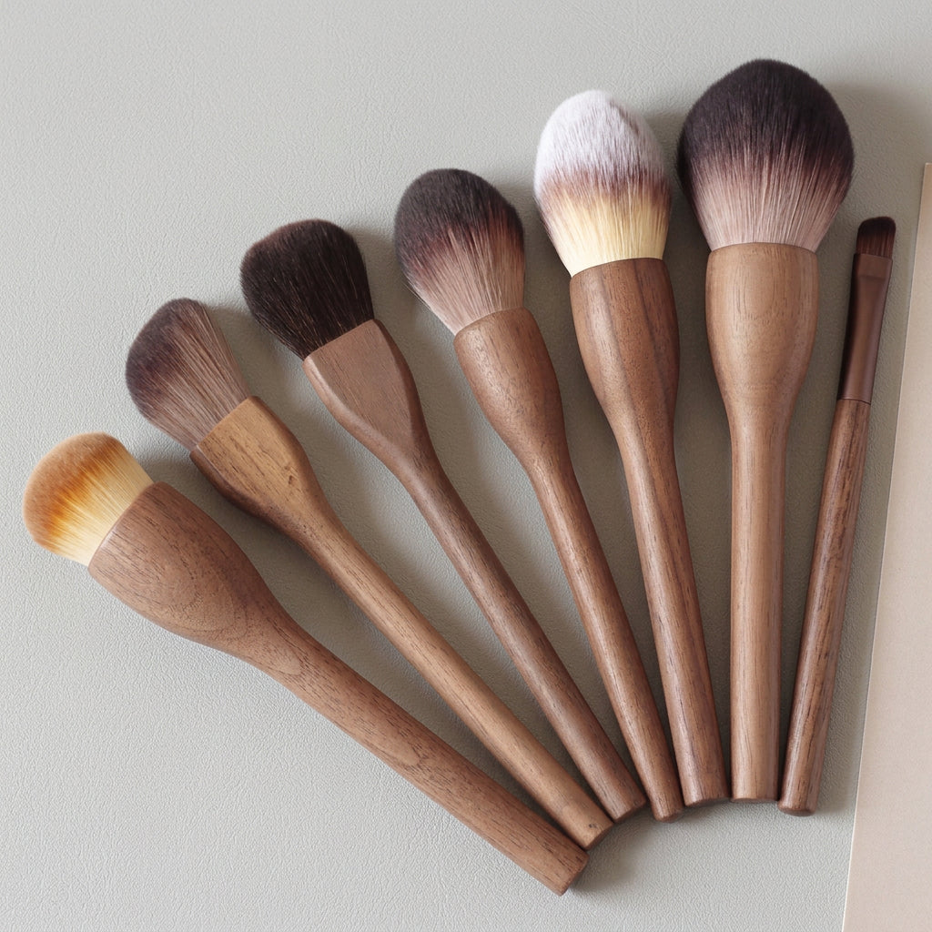 Walnut Wood Makeup Brush